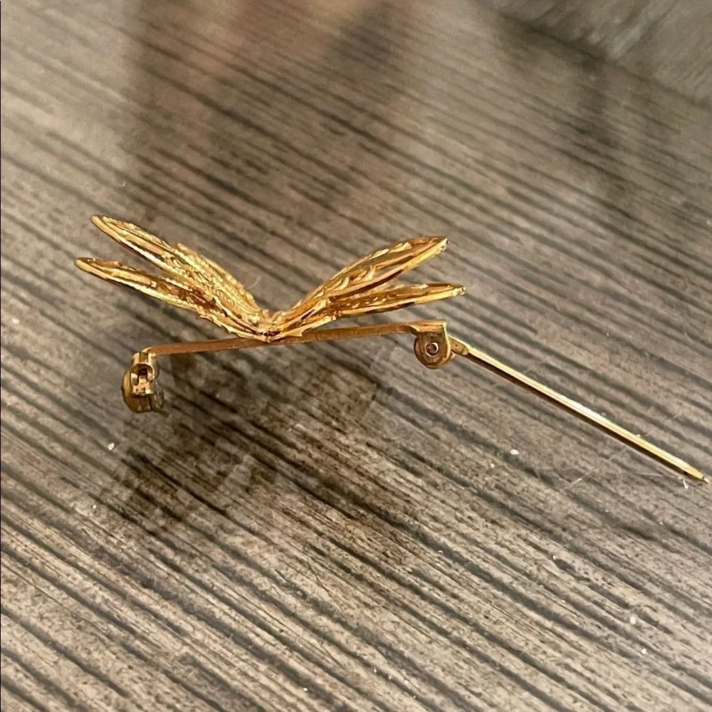 Vintage Gold-tone NAPIER Filigree Butterfly Pin - Brooch
